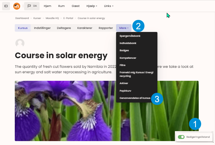 Reusing course content Reusing course content